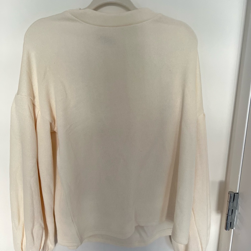 Balloon sleeve oversized sweater